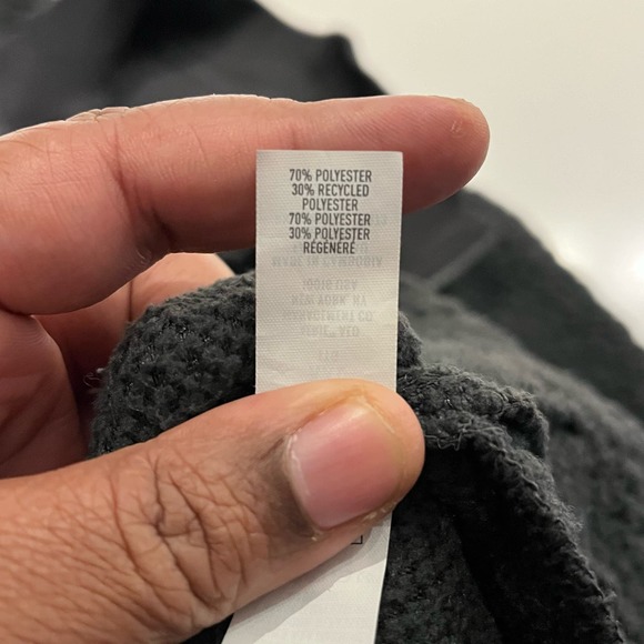 AERIE SHERPA WOMEN 2XL 1/4 ZIP FLEECE PULLOVER MOCK NECK BLACK SWEATER - Picture 9 of 12